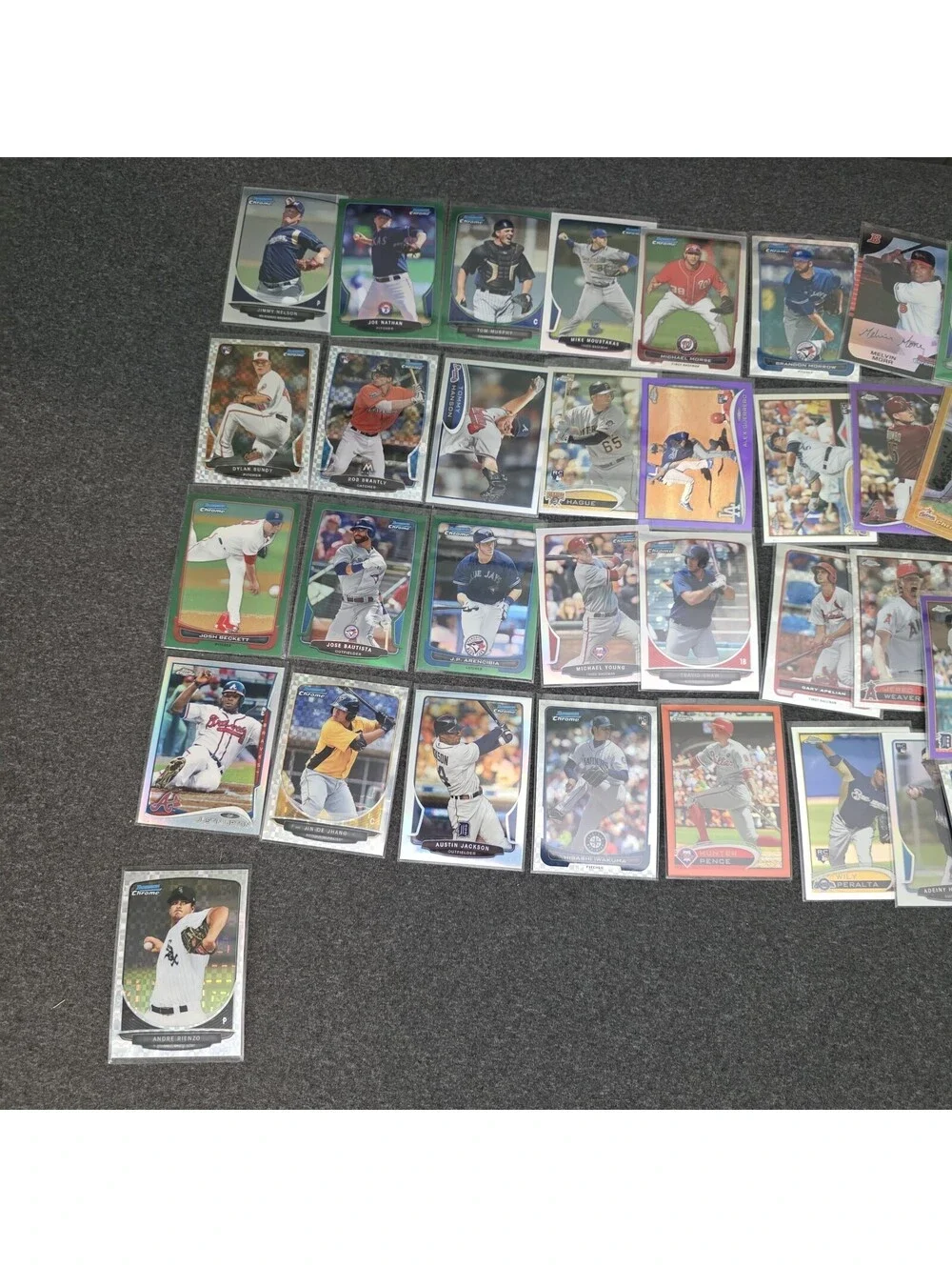 Huge 81 Card Topps Bowman Chrome Baseball Refractor Lot